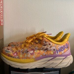 HOKA x Free People collab Clifton B Yellow Pink Purple Floral
